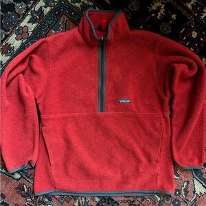 Patagonia Men's Zip-Up Red Sweater
